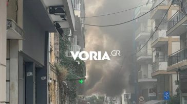 Φωτιά σε συνεργείο αυτοκινήτων στην ανατολική Θεσσαλονίκη
