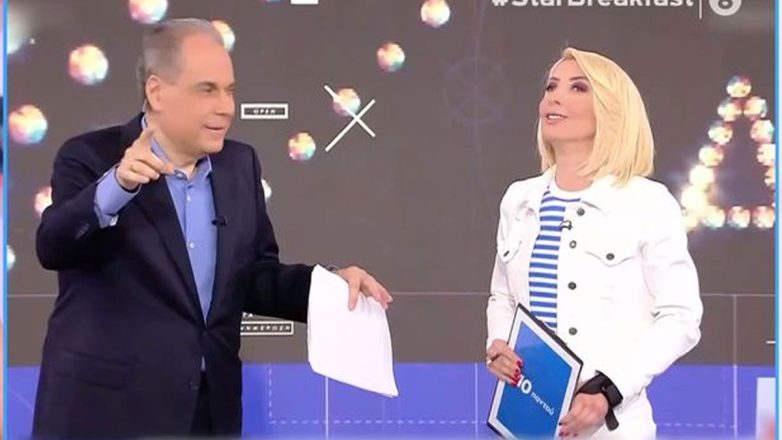 Μίνα Καραμήτρου: Με νάρθηκα στο χέρι στον αέρα του OPEN μετά το ατύχημα που είχε Μίνα Καραμήτρου: Με νάρθηκα στο χέρι στον αέρα του OPEN μετά το ατύχημα που είχε