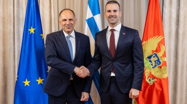 Γεραπετρίτης: Σταθερή στήριξη της Ελλάδας στην ευρωπαϊκή πορεία του Μαυροβουνίου