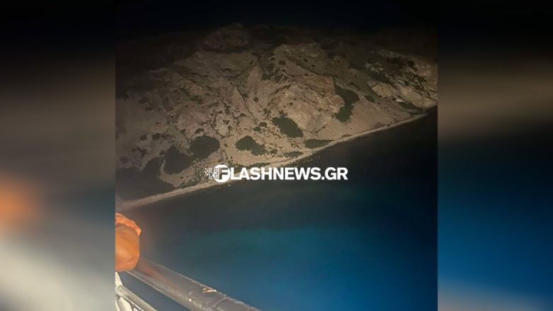 Δεμένο στο λιμάνι της Μήλου το πλοίο «Κίσσαμος» μετά από προσάραξη λόγω μπλακ άουτ