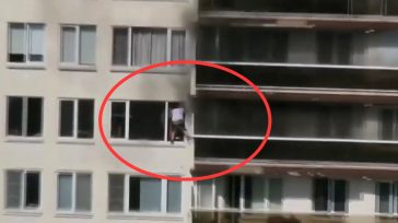 Φωτιά στην Αμβέρσα: Βίντεο με ένοικο του φλεγόμενου κτηρίου να προσπαθεί να σωθεί