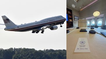 Ο Τραμπ ταξίδεψε με το νέο Air Force One