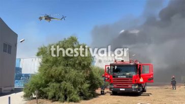Σε ύφεση η φωτιά στο Καλοχώρι Θεσσαλονίκης