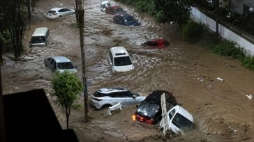 Εικόνες Αποκάλυψης από τον τυφώνα Μπάβι – «Βυθίστηκε» η βόρεια Κίνα από πλημμύρες
