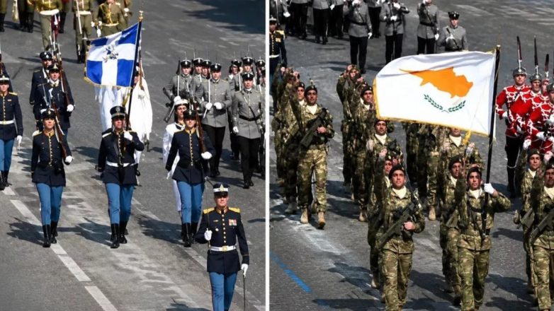 Παρίσι: Ελληνικό άγημα και μαχητικά Rafale στην παρέλαση για την εθνική επέτειο της Γαλλίας Παρίσι: Ελληνικό άγημα και μαχητικά Rafale στην παρέλαση για την εθνική επέτειο της Γαλλίας
