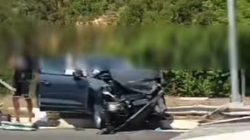 «Τρελό» φορτηγό πέρασε στο αντίθετο ρεύμα και παρέσυρε Ι.Χ. τραυματίζοντας τρία άτομα