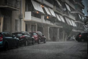 Ζημιές από το μπουρίνι στην Αττική