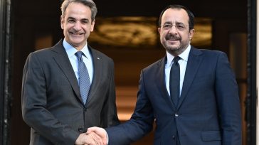 Συνάντηση Μητσοτάκη – Χριστοδουλίδη: Η Ελλάδα στηρίζει εμπράκτως την Κύπρο