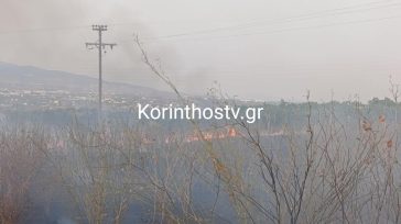 Φωτιά στον Άσσο Κορινθίας – Επιχειρούν 3 ελικόπτερα