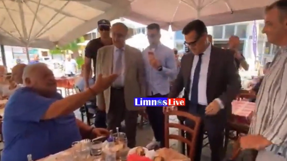 Έδιωξαν κακήν κακώς τον Άδωνι από καφενείο στη Λήμνο
