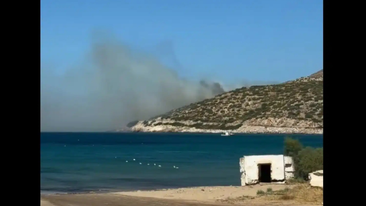 Φωτιά στην περιοχή Χάρακας της Κερατέας