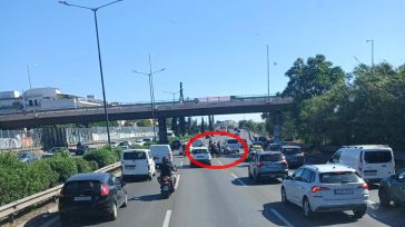 Τροχαίο στον Κηφισό στο ύψος της Αχαρνών