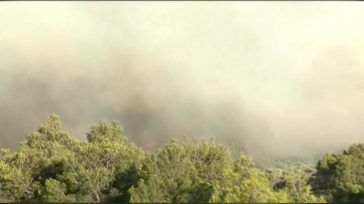 Σε εξέλιξη η φωτιά στις Νεραντζιές στο Αίγιο