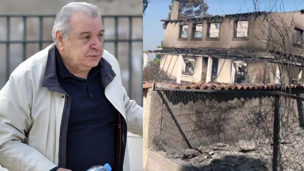 Τάσος Χαλκιάς: Κάηκε το σπίτι στο Πόρτο Γερμενό – Η ανάρτηση του γιου του