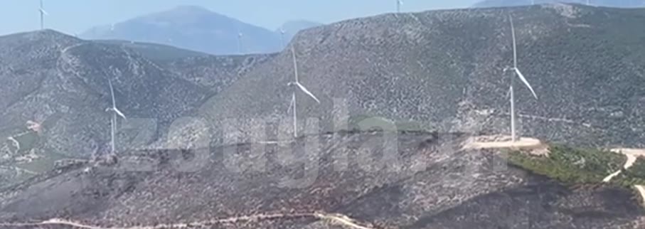 Αυτοψία της «Ζούγκλας» στις ανεμογεννήτριες από τις οποίες ξεκίνησε η καταστροφή