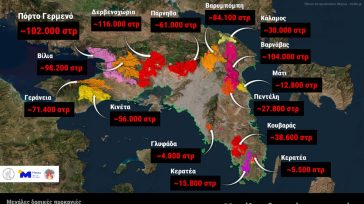 Το 42% των δασών της Αττικής κάηκε μέσα στα 10 τελευταία χρόνια