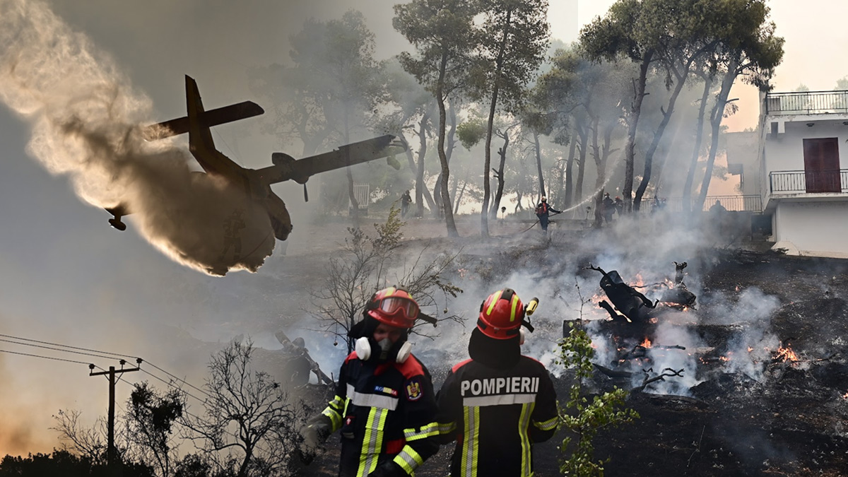 Μάχη με τις φλόγες στο ενεργό μέτωπο μεταξύ Ψάθας και Λούμπας