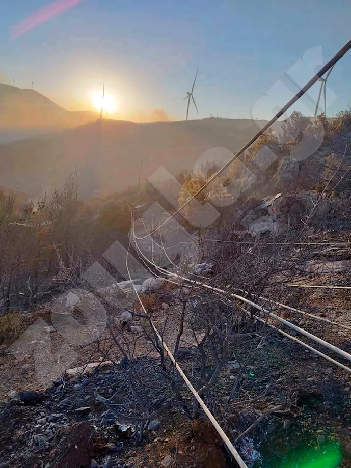 Η στιγμή που ξέσπασε η φωτιά
