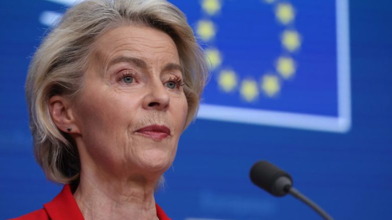 Φον ντερ Λάιεν: «Χαιρετίζω την έγκριση των κυρώσεων σε βάρος της Ρωσίας από τη Γερουσία των ΗΠΑ»