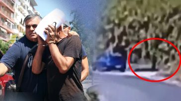 H στιγμή που ο 59χρονος εμπρηστής βάζει φωτιά στη Σίνδο