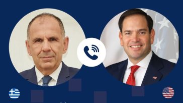 Τηλεφωνική επικοινωνία Γεραπετρίτη – Ρούμπιο: Στο επίκεντρο οι στρατηγικές σχέσεις Ελλάδας – ΗΠΑ