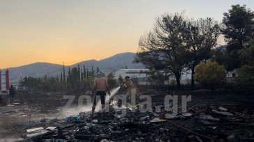Έσβησε η πυρκαγιά που ξέσπασε κοντά στο στρατόπεδο Καποτά στις Αχαρνές