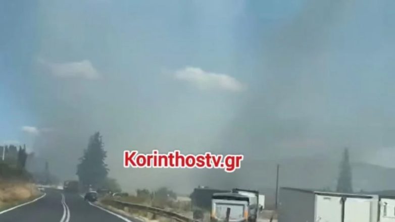 Φωτιά στον Σολομό Κορινθίας