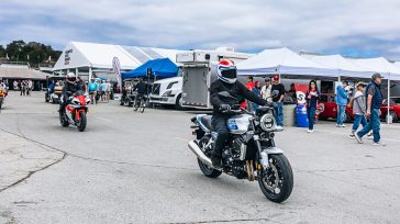Ο Freddie Spencer οδηγεί τη νέα Honda CB1000F στην Monterey Car Week