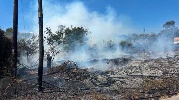 Οριοθετήθηκε η φωτιά στον Γέρακα