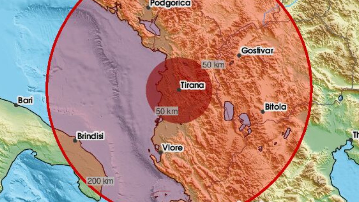 Σεισμός 3,8 Ρίχτερ στην Αλβανία