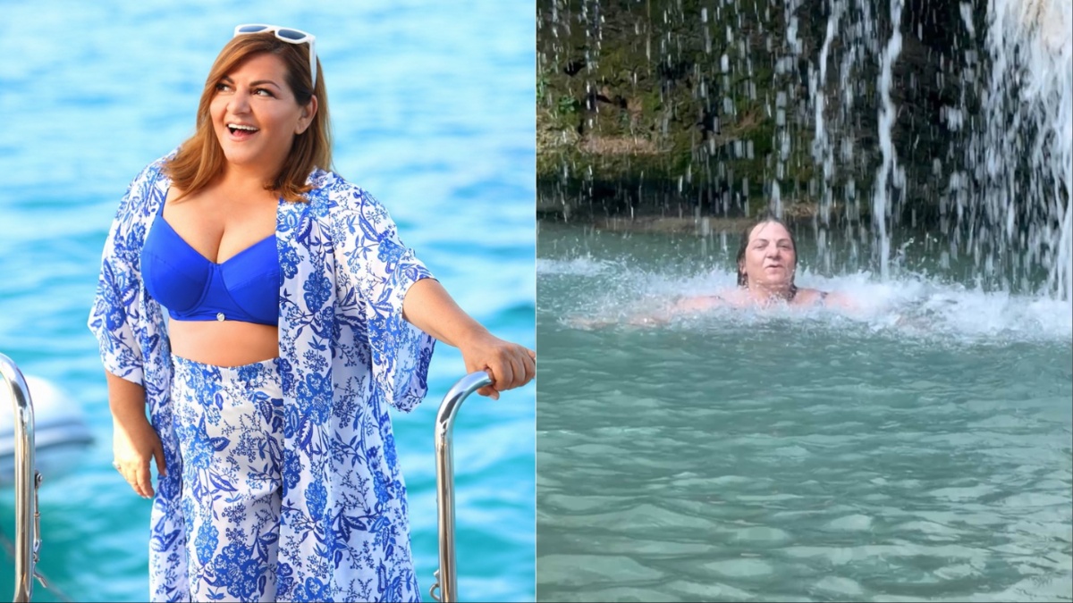 Βίκυ Σταυροπούλου: Έκανε μπάνιο κάτω από καταρράκτες – «Κάθαρση, αναγέννηση, ευλογία»