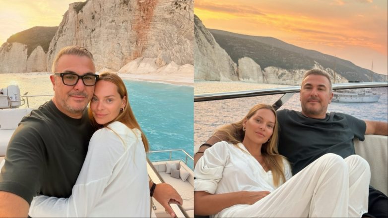 Ο Αντώνης Ρέμος και η Υβόννη Μπόσνιακ ποζάρουν μαζί στις καλοκαιρινές διακοπές τους