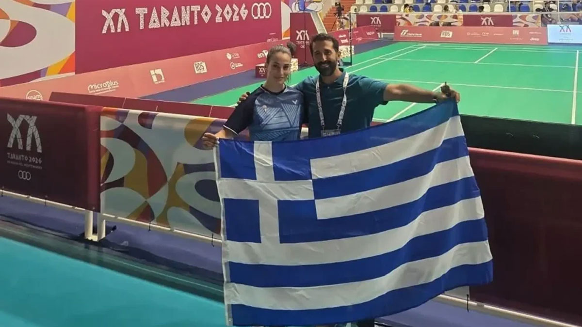 Ιστορικό ελληνικό μετάλλιο στο μπάντμιντον
