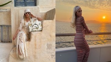 Paris Hilton: Το φωτογραφικό άλμπουμ από τις οικογενειακές διακοπές στην Αστυπάλαια και τη Σαντορίνη
