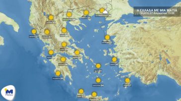 Καιρός: Υψηλές θερμοκρασίες και τοπικές μπόρες