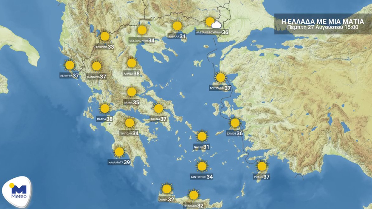 Καιρός: Υψηλές θερμοκρασίες και τοπικές μπόρες
