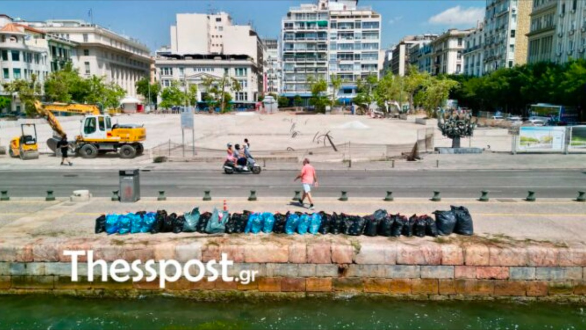 Θεσσαλονίκη: Φύκια «έβαψαν» πράσινο τον Θερμαϊκό