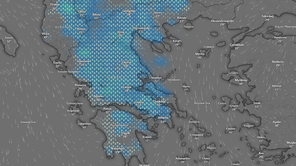 Έρχονται βροχές, καταιγίδες και πτώση της θερμοκρασίας