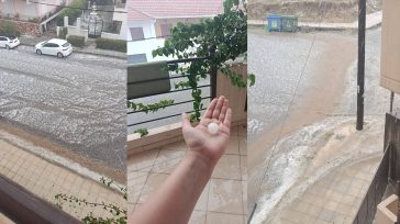 Ξαφνικό μπουρίνι «έπνιξε» το Αγρίνιο