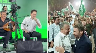 Η γιορτή του ΠΑΣΟΚ στο Ηράκλειο με τις λύρες, το «Καλημέρα Ήλιε» και το «Καρμπίνα Μπουράνα» σε νέες εκδοχές