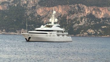 Το υπερπολυτελές superyacht «Talisman C» στο Φισκάρδο