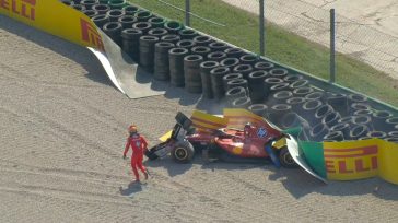 F1 GP Monza: Διακοπή του αγώνα (red flag) μετά το τρομακτικό ατύχημα του Leclerc (Βίντεο)