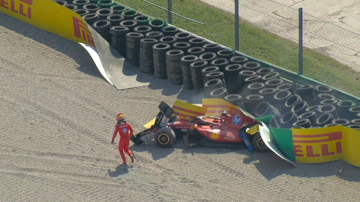 F1 GP Monza: Διακοπή του αγώνα (red flag) μετά το τρομακτικό ατύχημα του Leclerc (Βίντεο)