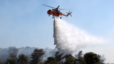 Πυρκαγιά στην Κόνιτσα: Καλύτερη η εικόνα, ξεκίνησαν ρίψεις νερού από αέρος