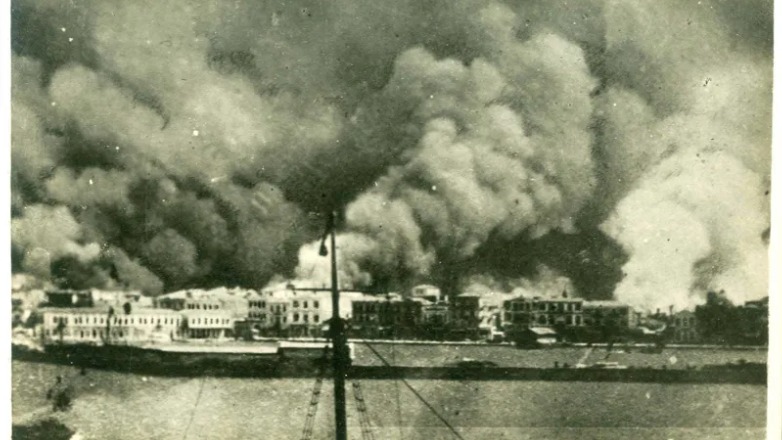 Προπαγανδιστικό βίντεο του τουρκικού υπουργείου Άμυνας για την καταστροφή της Σμύρνης Προπαγανδιστικό βίντεο του τουρκικού υπουργείου Άμυνας για την καταστροφή της Σμύρνης