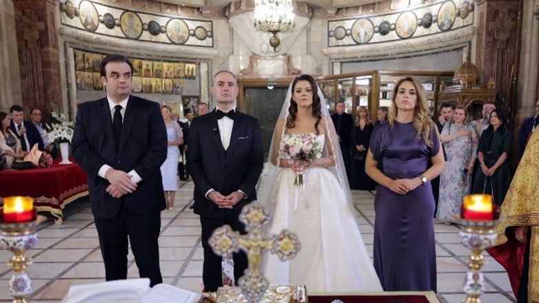 Πιερρακάκης: Κουμπάρος στον γάμο του Ρουμάνου υπουργού Οικονομικών στο Βουκουρέστι