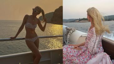 Επέστρεψε στην Ελλάδα το θρυλικό supermodel Claudia Schiffer – Οι φωτογραφίες με μπικίνι πάνω σε σκάφος