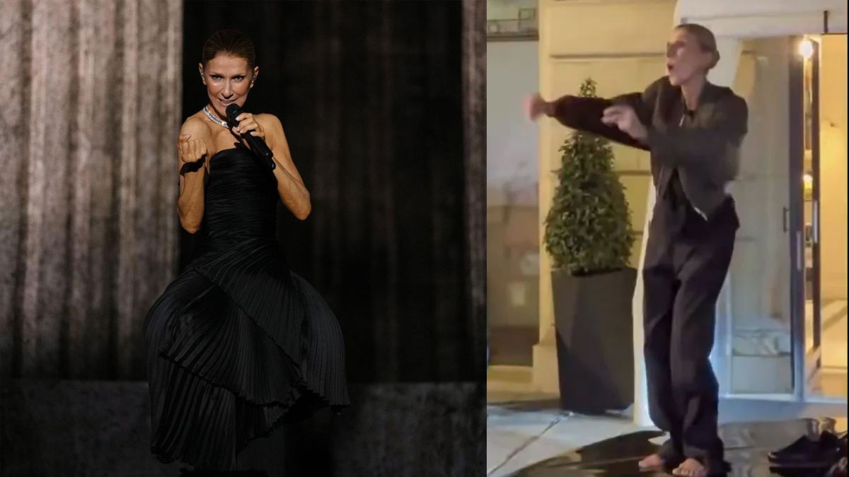 Celine Dion: Έβγαλε τα παπούτσια της, ανέβηκε στο καπό αυτοκινήτου και χόρεψε ξυπόλητη