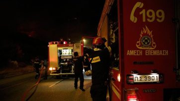 Πυρκαγιά σε μαντρί κοντά στο Ζούμπερι