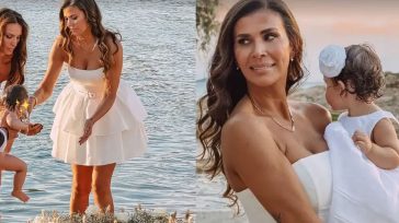 Νεσχάν Μουλαζίμ: Η παραμυθένια βάφτιση της 11 μηνών κόρης της στη θάλασσα